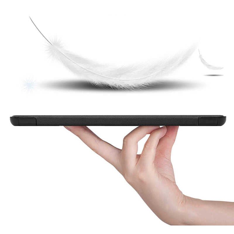 Honor Pad X8 Zore Smart Cover Standlı 1-1 Kılıf Siyah