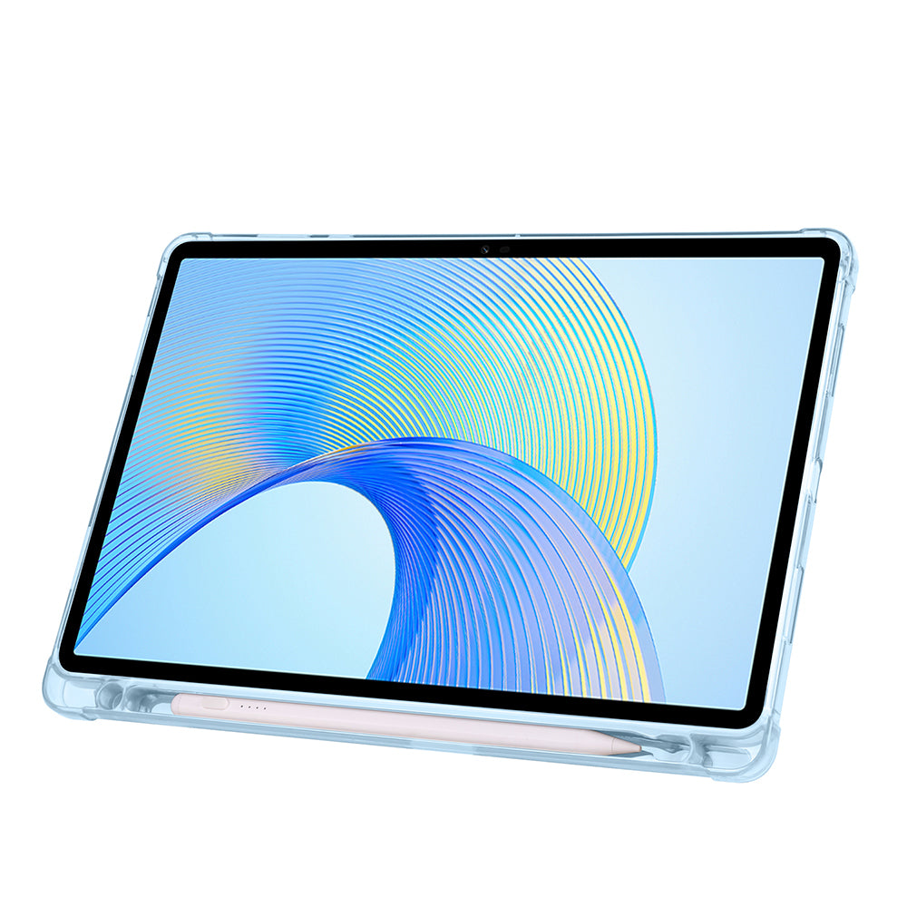 Honor Pad X8A Kılıf Zore Tri Folding Kalem Bölmeli Standlı Kılıf Rose Gold