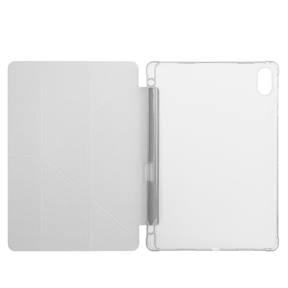 Honor Pad X8A Kılıf Zore Tri Folding Kalem Bölmeli Standlı Kılıf Koyu Yeşil