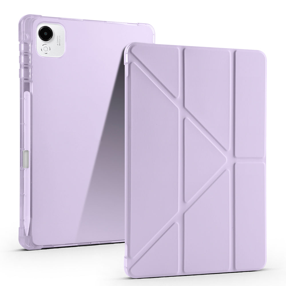 Honor Pad X9 Pro Kılıf Zore Tri Folding Kalem Bölmeli Standlı Kılıf Siyah