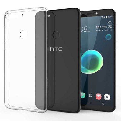 HTC Desire 12 Plus Kılıf Zore Süper Silikon Kapak Renksiz