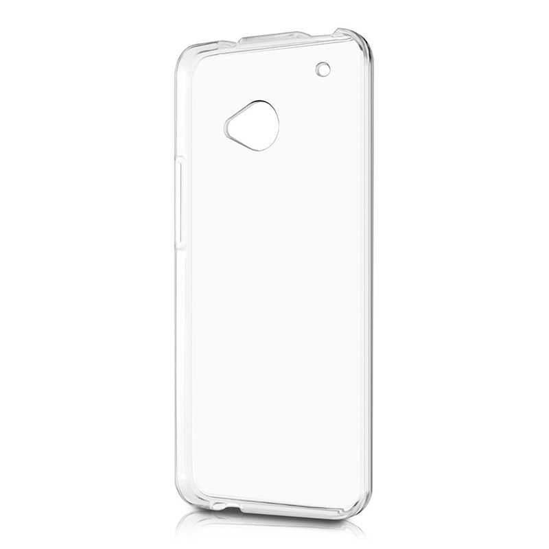 HTC One M7 Kılıf Zore Süper Silikon Kapak Renksiz