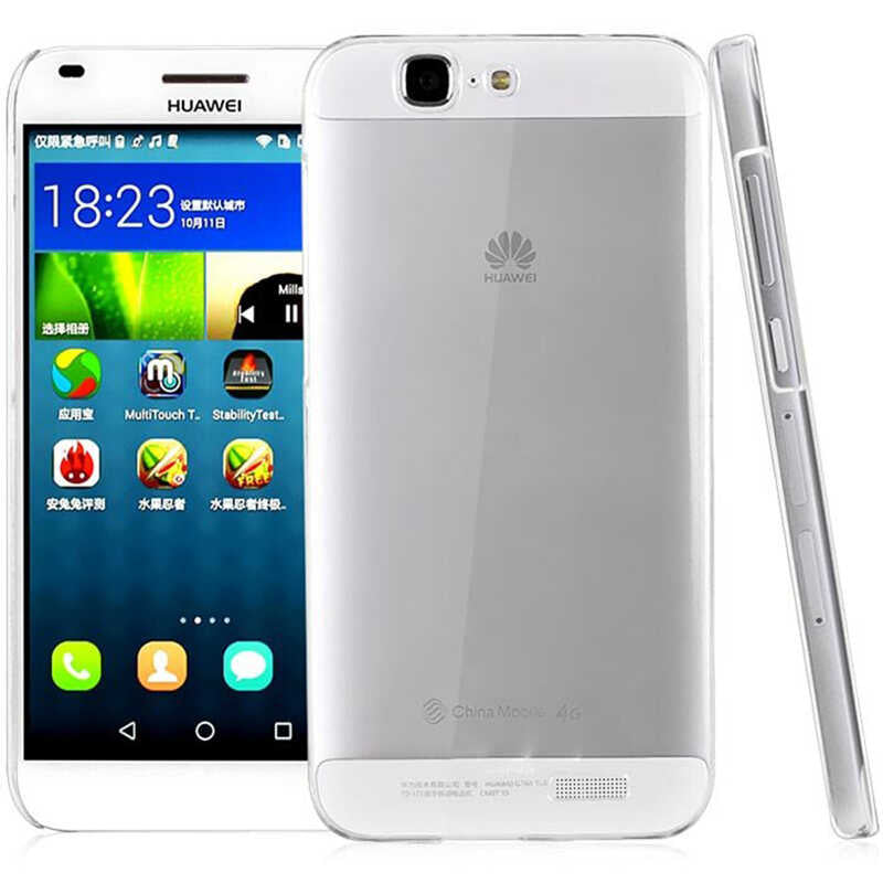 Huawei Ascend G7 Kılıf Zore Süper Silikon Kapak Renksiz