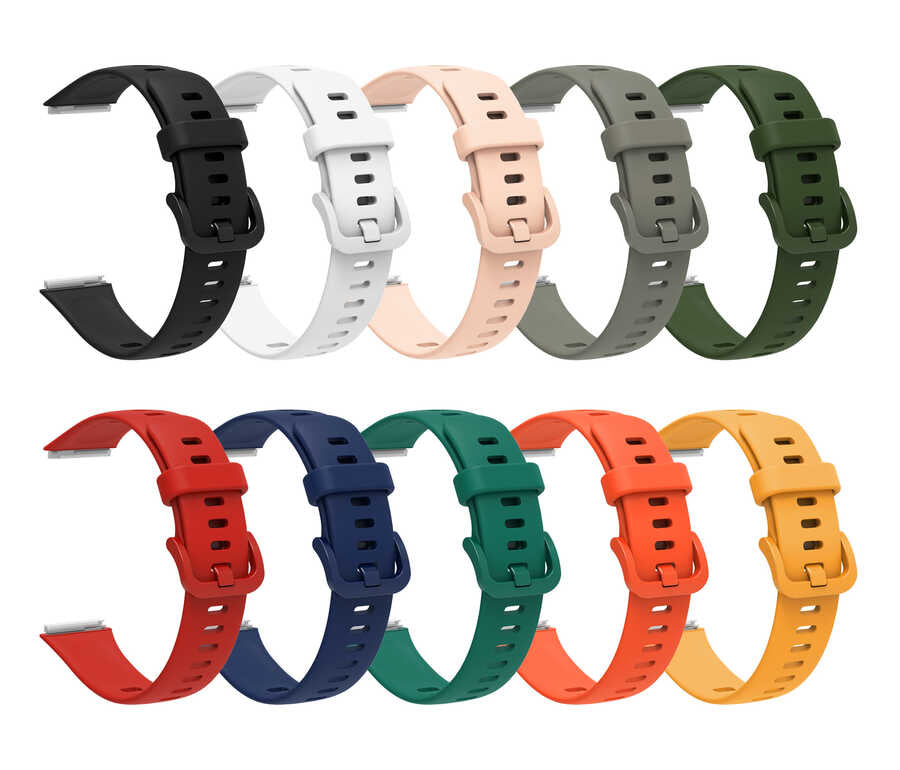 Huawei Band 7 KRD-71 Silikon Kordon Kırmızı
