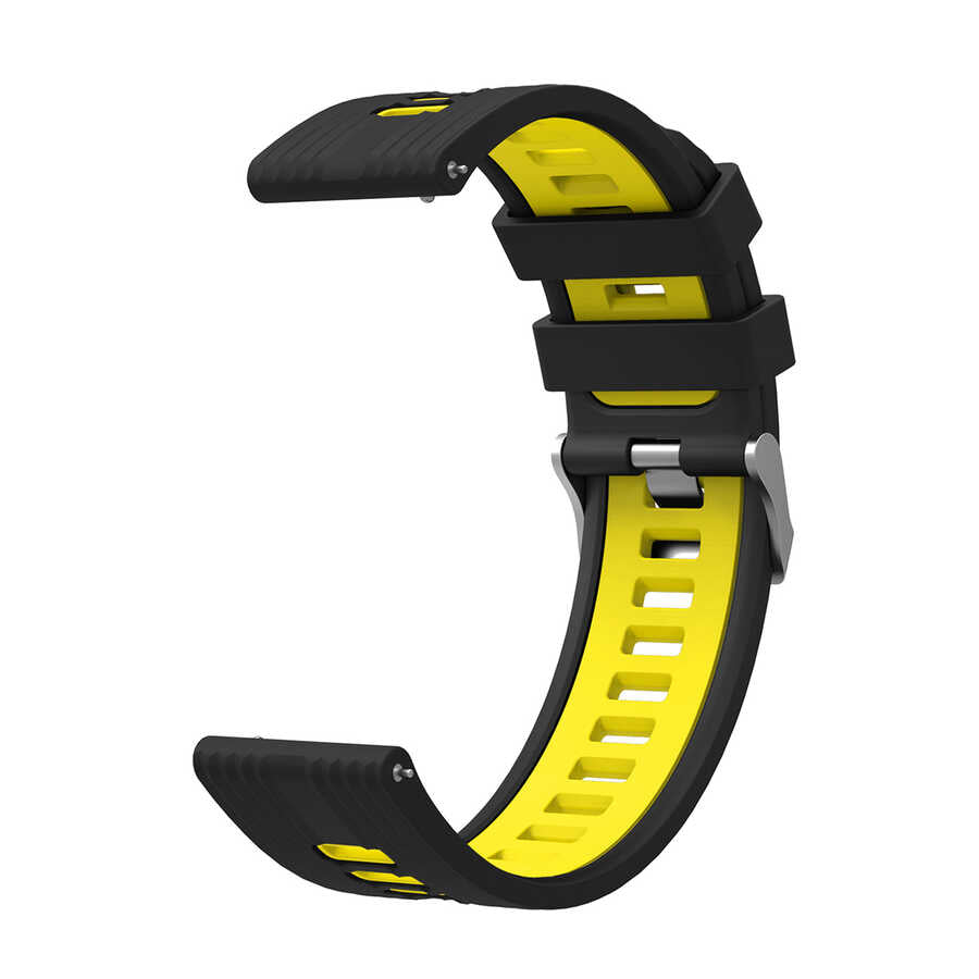 Huawei GT2 42mm KRD-55 Silikon Kordon Siyah