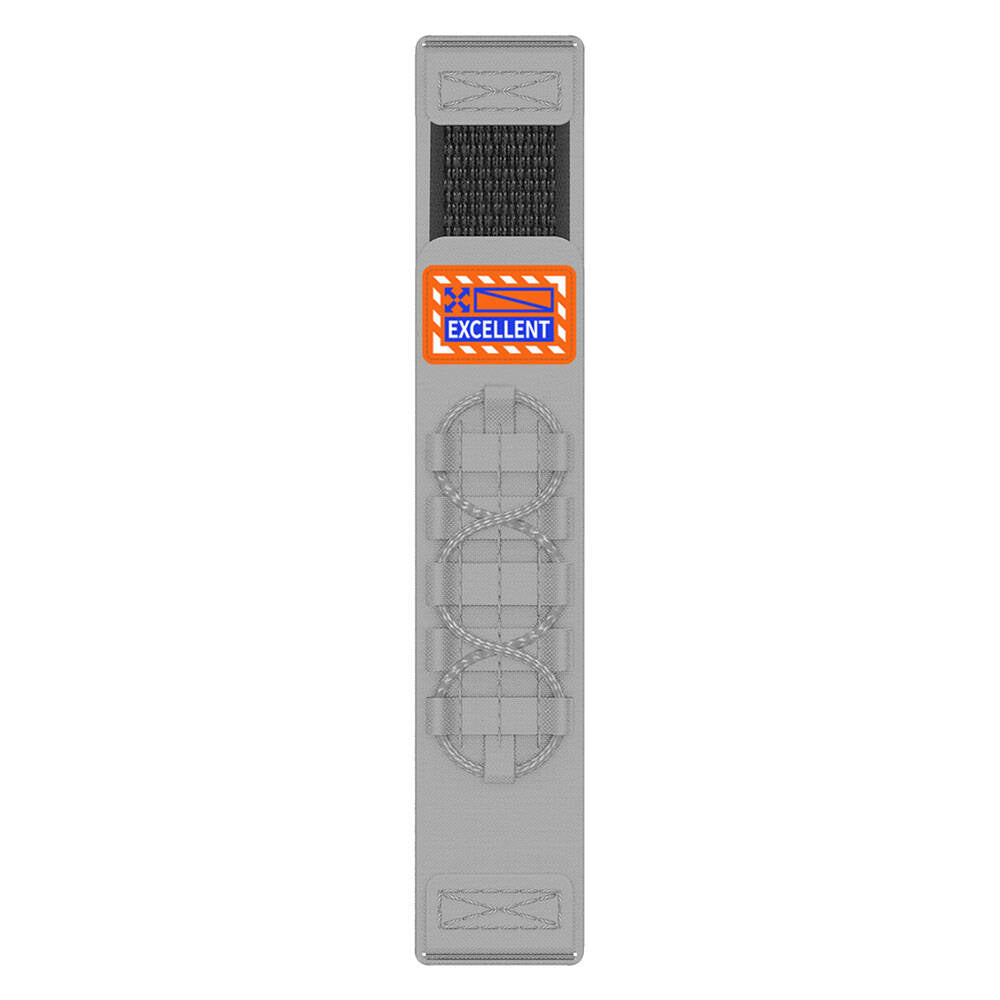 Huawei GT2 42mm Zore KRD-112 20mm Orbital Örgülü Halat Tasarımlı Naylon Kumaş Hasır Kordon Siyah