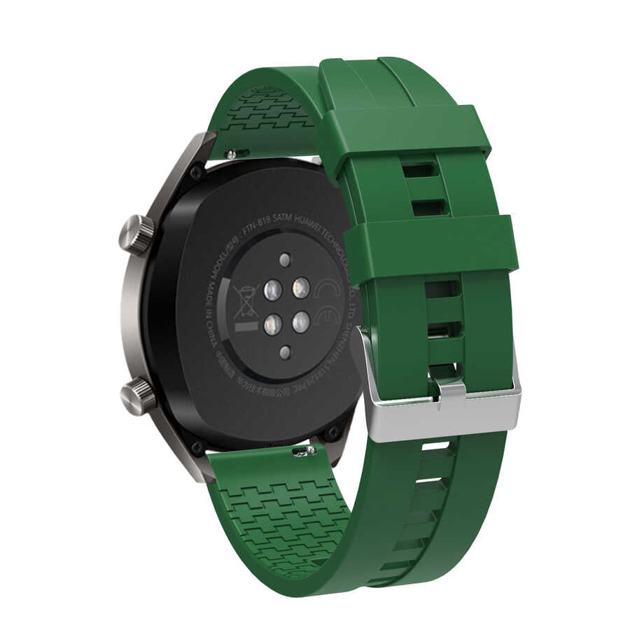 Huawei GT2 46mm KRD-23 22mm Silikon Kordon Turuncu