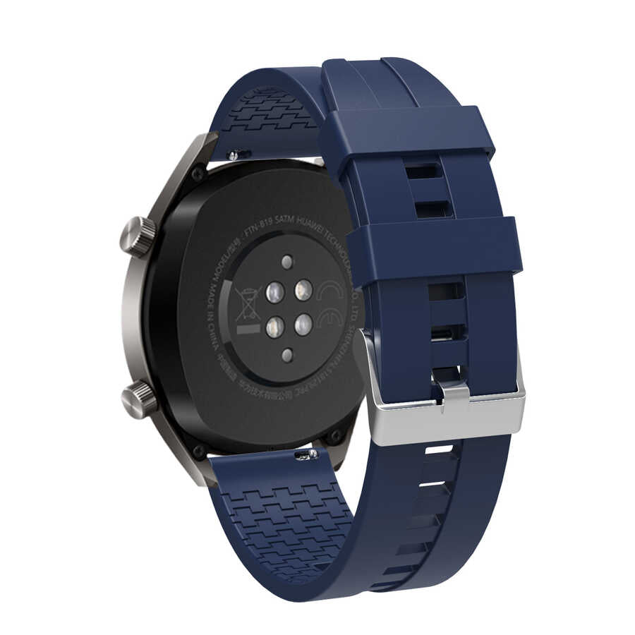 Huawei GT2 46mm KRD-23 22mm Silikon Kordon Turuncu
