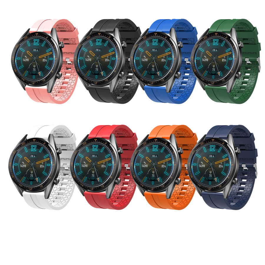 Huawei GT2 46mm KRD-23 22mm Silikon Kordon Lacivert