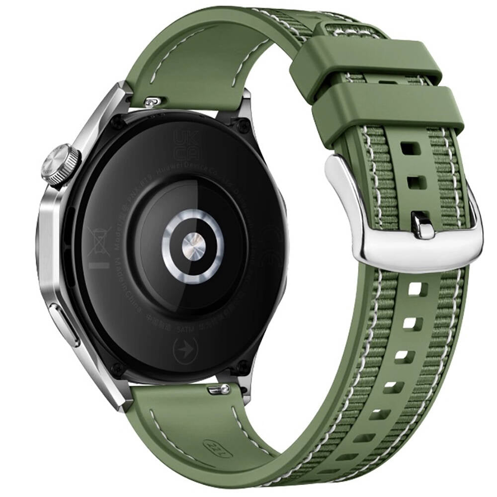 Huawei GT2 46mm Zore KRD-102 22mm Silikon Kordon Yeşil