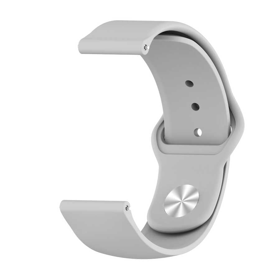 Huawei GT4 41mm KRD-11 18mm Silikon Kordon Gri