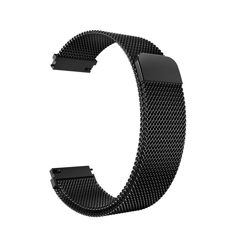 Huawei GT4 41mm Zore KRD-01 18mm Metal Hasır Kordon Gümüş