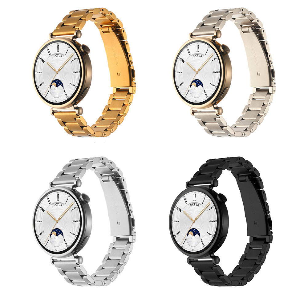 Huawei GT4 41mm Zore KRD-04 18mm Metal Kordon Gold