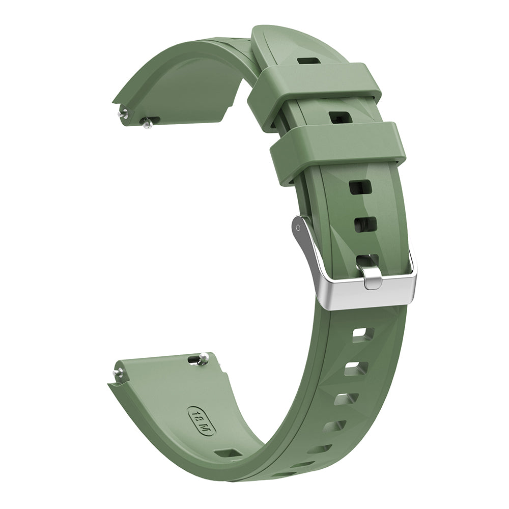 Huawei GT4 41mm Zore KRD-129 18mm Silikon Kordon Strap Kayış Buz Mavisi
