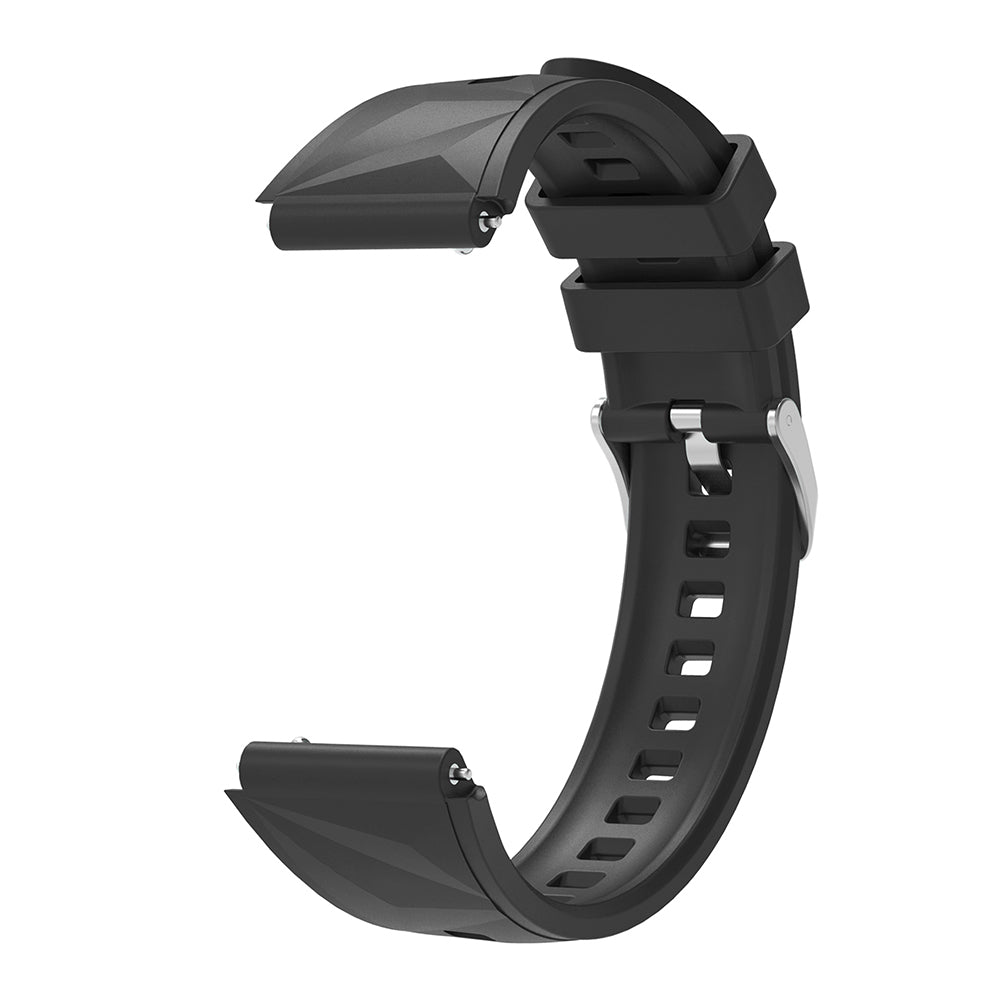 Huawei GT4 41mm Zore KRD-129 18mm Silikon Kordon Strap Kayış Kırmızı