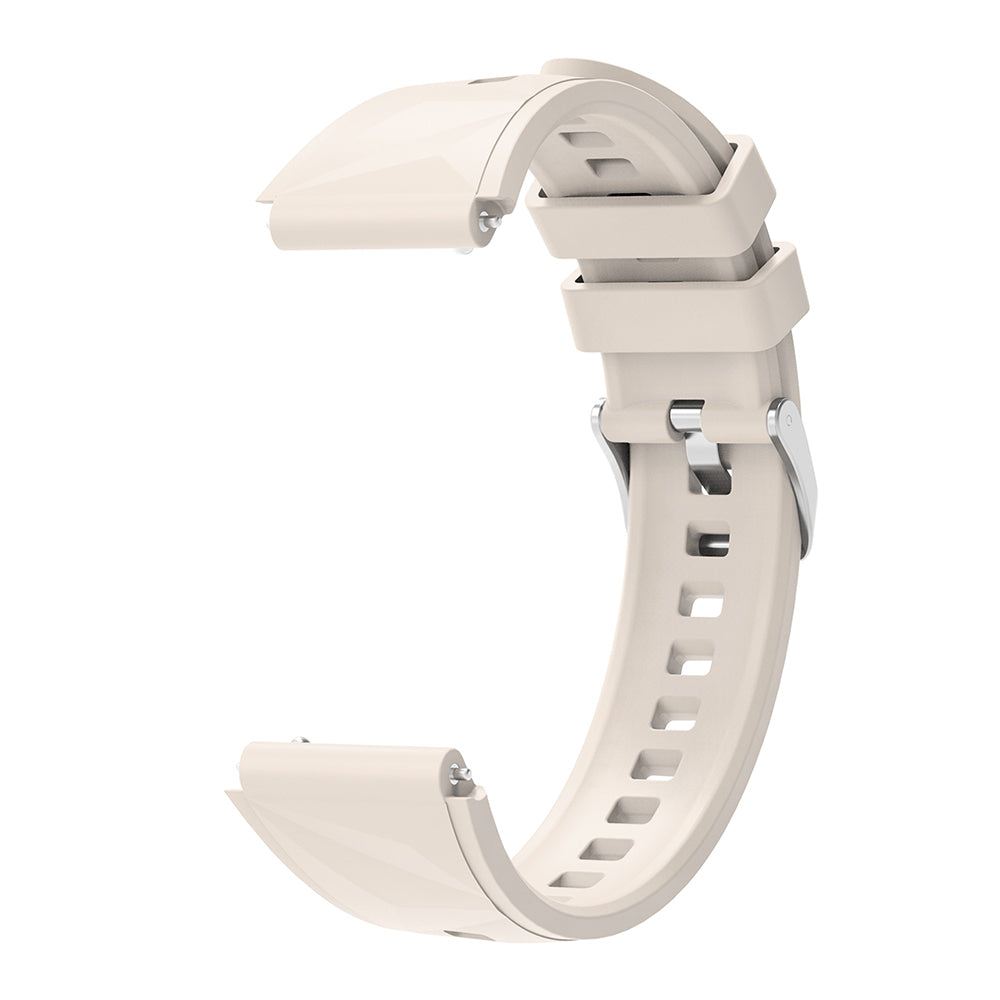 Huawei GT4 41mm Zore KRD-129 18mm Silikon Kordon Strap Kayış Starlight