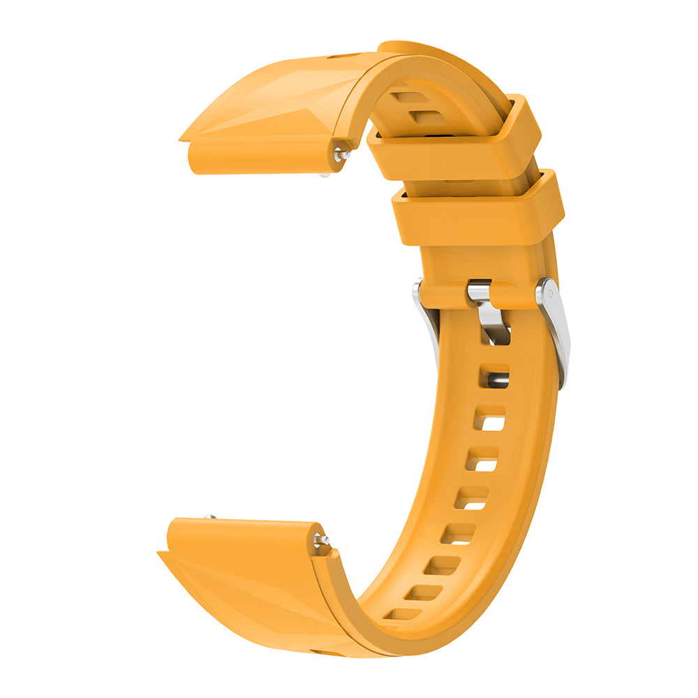 Huawei GT4 41mm Zore KRD-129 18mm Silikon Kordon Strap Kayış Buz Mavisi