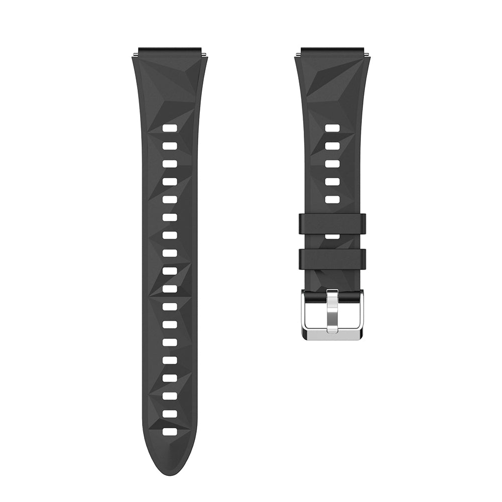 Huawei GT4 41mm Zore KRD-129 18mm Silikon Kordon Strap Kayış Starlight