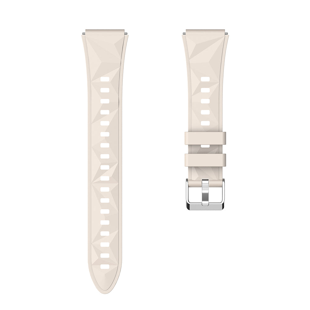 Huawei GT4 41mm Zore KRD-129 18mm Silikon Kordon Strap Kayış Starlight