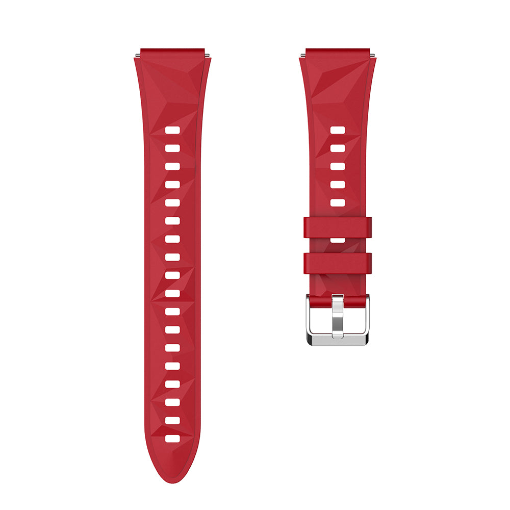 Huawei GT4 41mm Zore KRD-129 18mm Silikon Kordon Strap Kayış Pembe