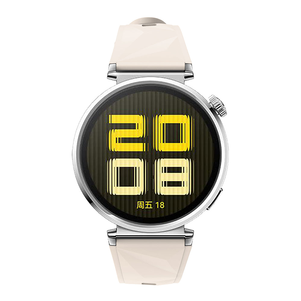 Huawei GT4 41mm Zore KRD-129 18mm Silikon Kordon Strap Kayış Starlight