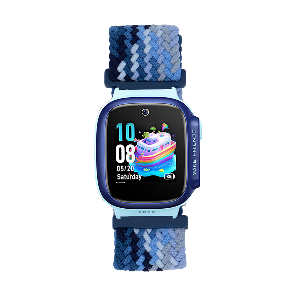 Huawei GT4 41mm Zore KRD-139 18mm Çocuklara Özel Örgü Kordon Lacivert