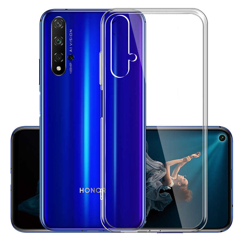 Huawei Honor 20 Kılıf Zore Süper Silikon Kapak Renksiz
