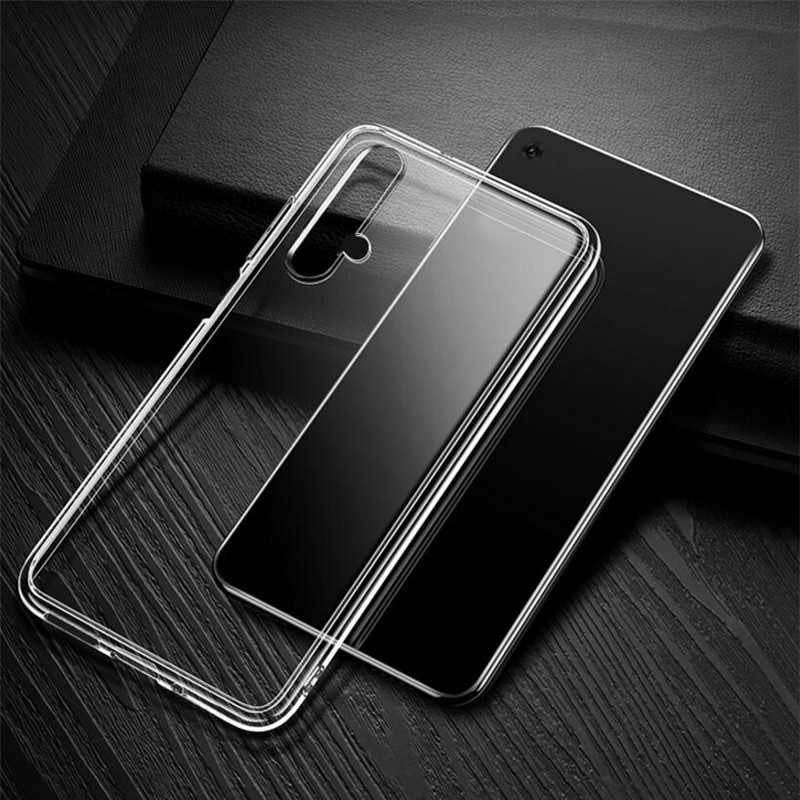 Huawei Honor 20 Kılıf Zore Süper Silikon Kapak Renksiz