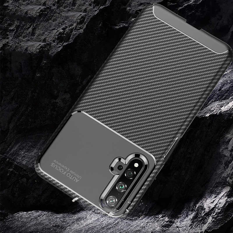 Huawei Honor 20 Kılıf Zore Negro Silikon Kapak Siyah