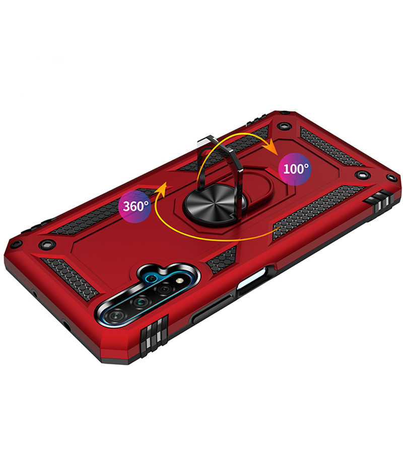 Huawei Honor 20 Kılıf Zore Vega Kapak Gold