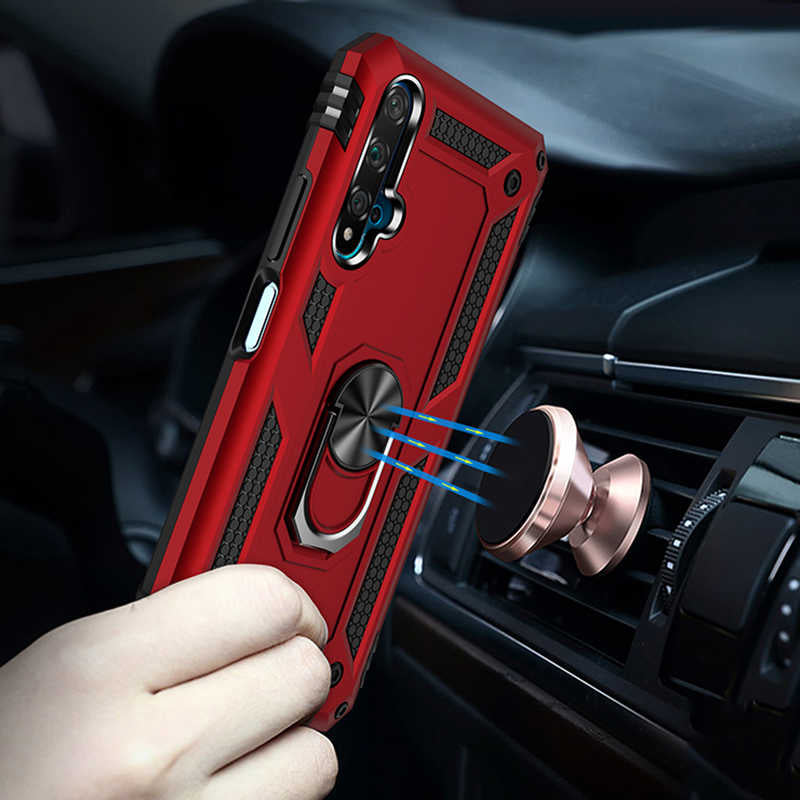 Huawei Honor 20 Kılıf Zore Vega Kapak Mavi