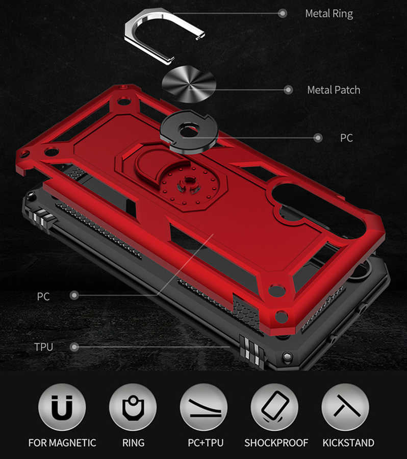 Huawei Honor 20 Kılıf Zore Vega Kapak Mavi