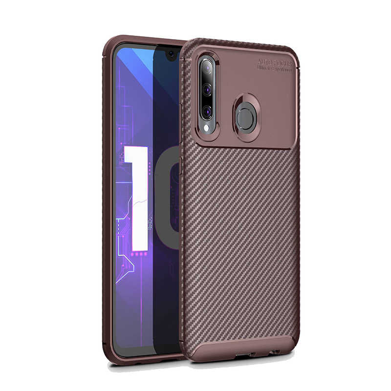 Huawei Honor 20 Lite Kılıf Zore Negro Silikon Kapak Kahverengi