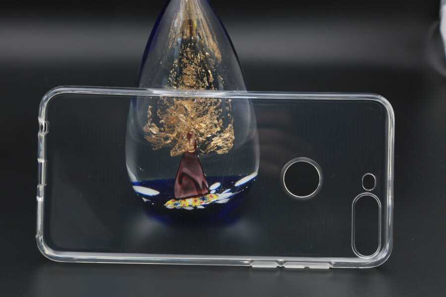 Huawei Honor 7C Kılıf Zore Süper Silikon Kapak Renksiz