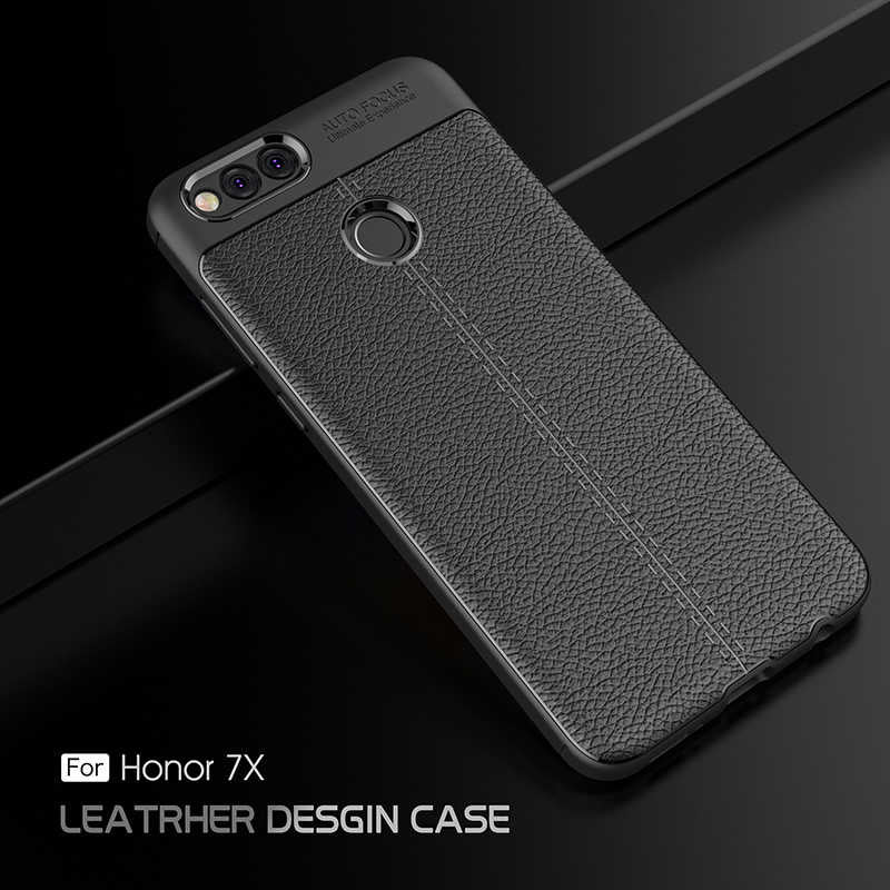 Huawei Honor 7X Kılıf Zore Niss Silikon Kapak Kırmızı