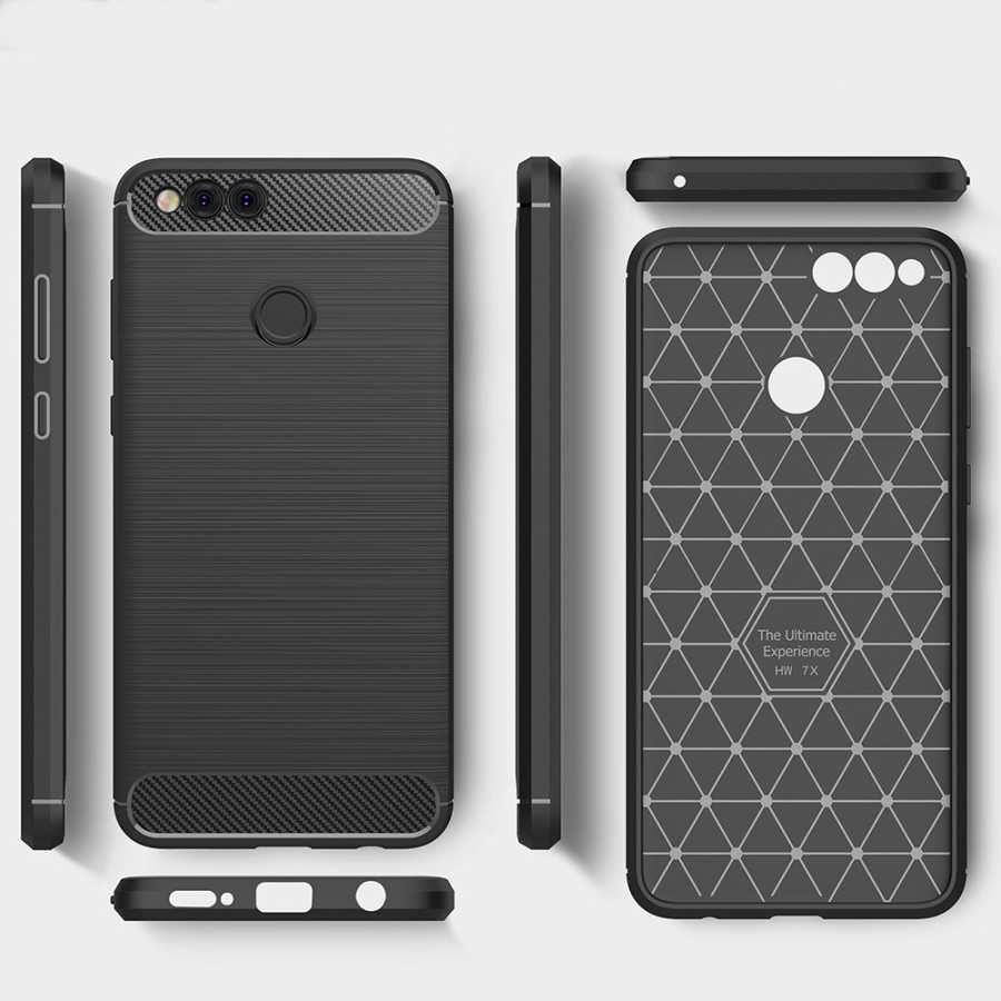 Huawei Honor 7X Kılıf Zore Room Silikon Kapak Siyah