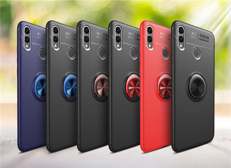 Huawei Honor 8C Kılıf Zore Ravel Silikon Kapak Kırmızı