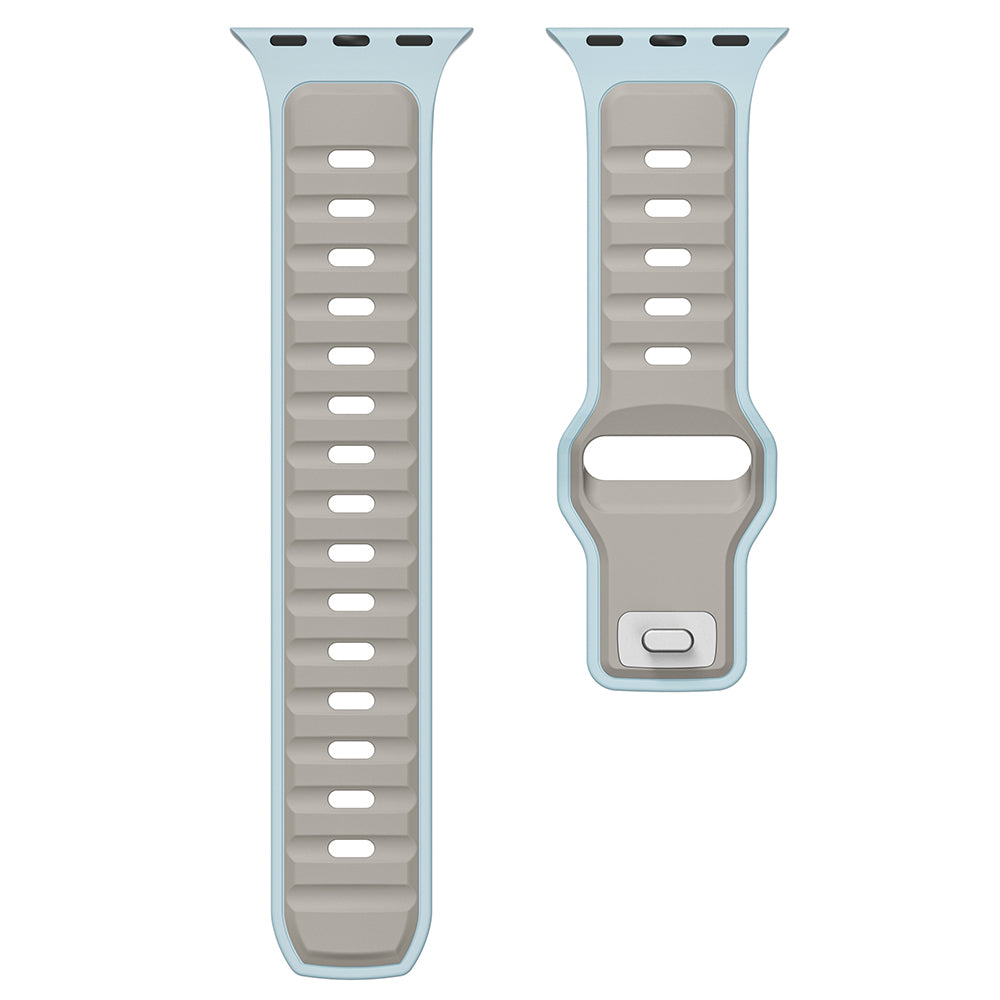 Huawei Honor Magic 2 46mm Zore KRD-135 22mm Silikon Kordon Strap Kayış Gümüş-Siyah