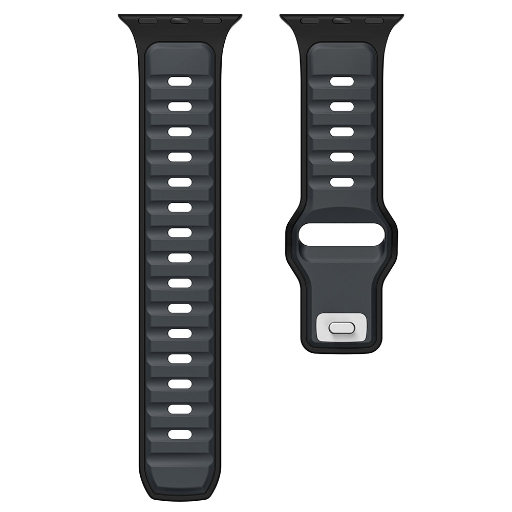 Huawei Honor Magic 2 46mm Zore KRD-135 22mm Silikon Kordon Strap Kayış Gri-Turuncu