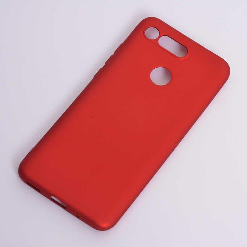 Huawei Honor View 20 Kılıf Zore Premier Silikon Kapak Mürdüm