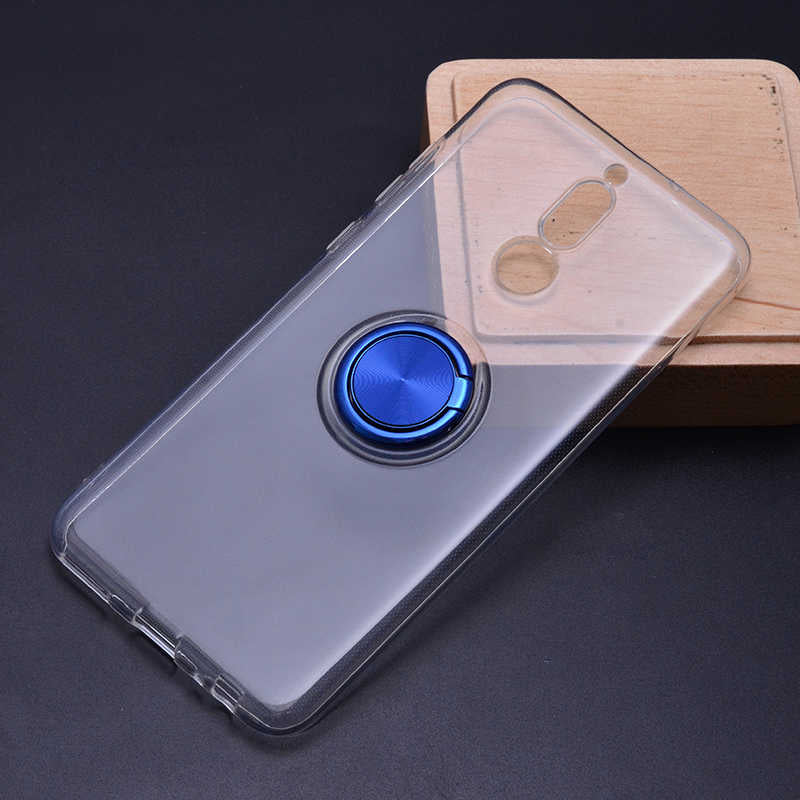 Huawei Mate 10 Lite Kılıf Zore Les Silikon Mavi