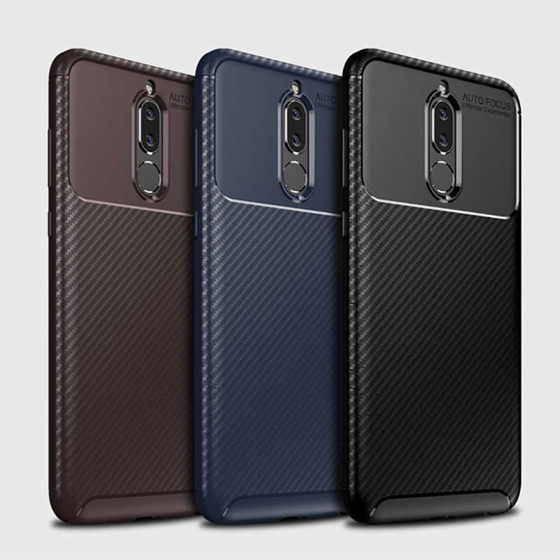 Huawei Mate 10 Lite Kılıf Zore Negro Silikon Kapak Lacivert