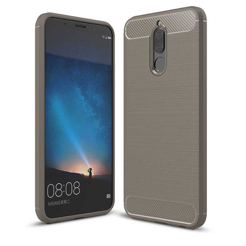 Huawei Mate 10 Lite Kılıf Zore Room Silikon Kapak Gri