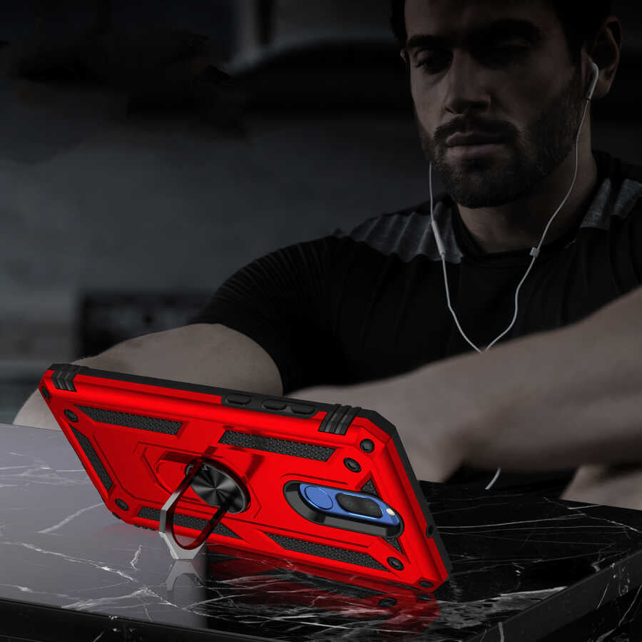 Huawei Mate 10 Lite Kılıf Zore Vega Kapak Mavi