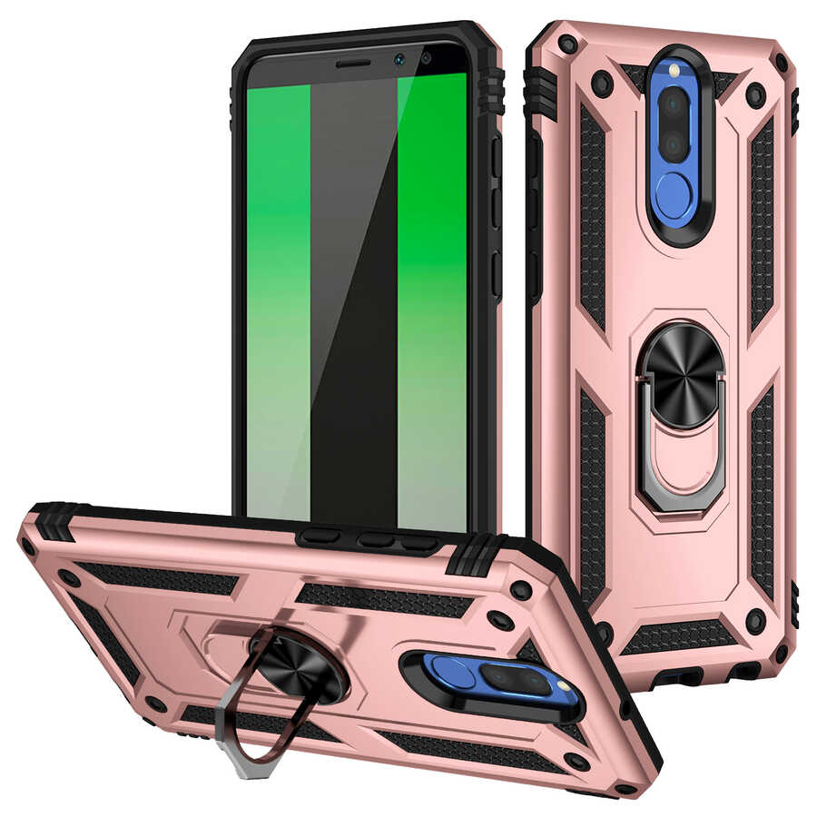 Huawei Mate 10 Lite Kılıf Zore Vega Kapak Rose Gold