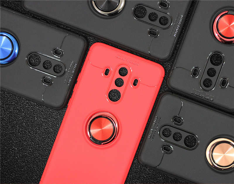 Huawei Mate 10 Pro Kılıf Zore Ravel Silikon Kapak Kırmızı