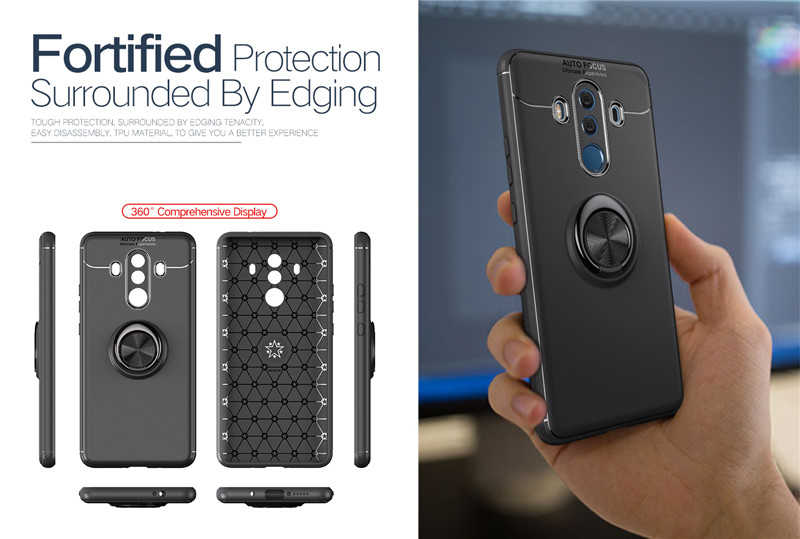 Huawei Mate 10 Pro Kılıf Zore Ravel Silikon Kapak Kırmızı