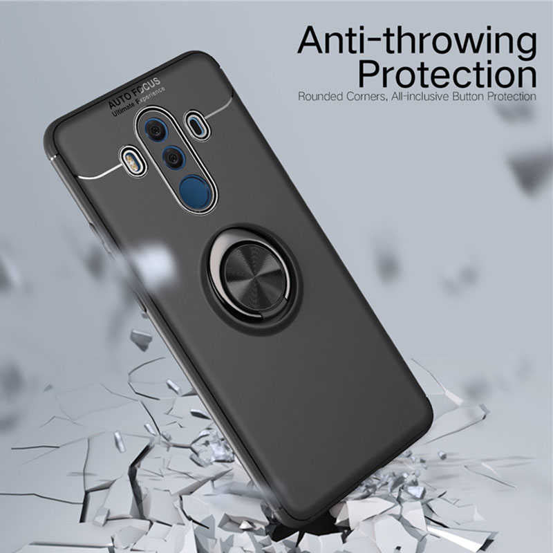 Huawei Mate 10 Pro Kılıf Zore Ravel Silikon Kapak Kırmızı