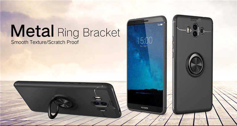 Huawei Mate 10 Pro Kılıf Zore Ravel Silikon Kapak Kırmızı