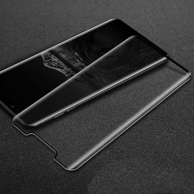 Huawei Mate 20 Lite Zore Kenarları Kırılmaya Dayanıklı Cam Ekran Koruyucu Siyah